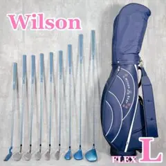 V142 ウィルソン レディース ゴルフ クラブ ハーフ セット 水色