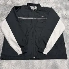 ミズノ トランスゾイド トラックジャケット ジャージ 黒白 スタンドカラー L