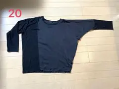 20 お値下げ！ zucca ドルマンスリーブ 長袖カットソー ブラックのサムネイル