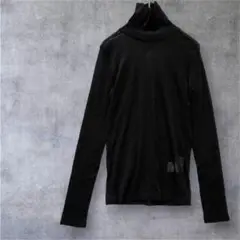 【GIANNI LO GIUDICE】美品！長袖カットソー　ブラック　04