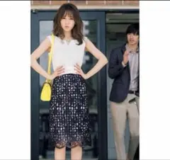 【美品】アプワイザーリッシェ レイヤードレースタイトスカート