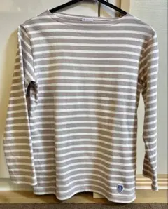 超美品ORCIVAL フレンチバスクシャツ