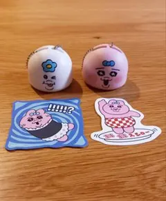 スシローコラボんぽちゃむ おぱんちゅうさぎつみあげフィギュア ピック ステッカー