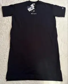 Champion ブラック 半袖 ワンピース タグ付き