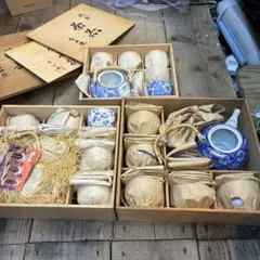 有田焼　陶器 茶器セット 急須 湯呑み　3セット