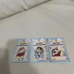 【3点セット】クレヨンしんちゃん ワッペン しんちゃん　セリア