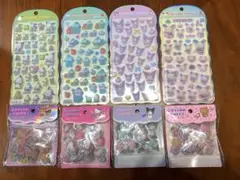 【新品】サンリオ シール cotton puffy 8種セット 定価4565円
