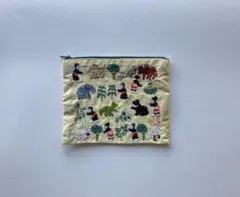 【ラオス モン属 ハンドメイドポーチ】山岳民族民藝工芸刺繍裁縫アートプレゼント