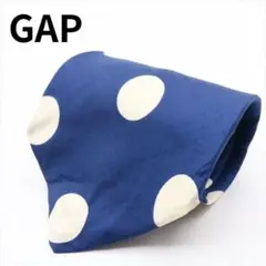 GAP ネクタイ ホワイト ポルカドット柄 アメリカ製 ブルー シルク