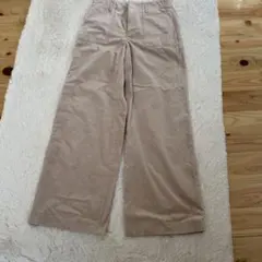 シンプルライフ　コーデュロイ ワイドパンツ