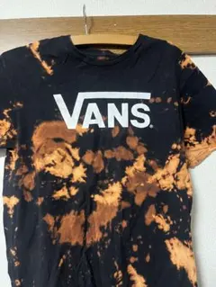 VANS ブリーチ加工 ロゴプリント Tシャツ