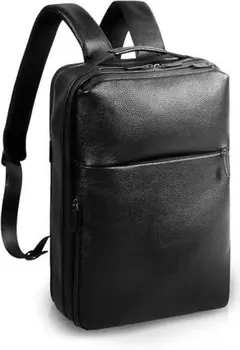 LASIEM ビジネスリュック メンズ 本革 撥水 大容量 15.6インチPC収