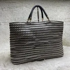 【レア】アンテプリマ ワイヤーバッグ トートバッグ ボーダー A4収納可