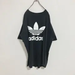 【稀少】90s adidas アディダスオリジナルス　USA製　Tシャツ　黒　L