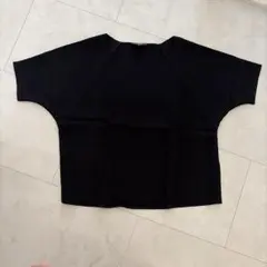 美品☆Theory ウォッシャブル ラグランTシャツ ブラウスブラックとろみ 