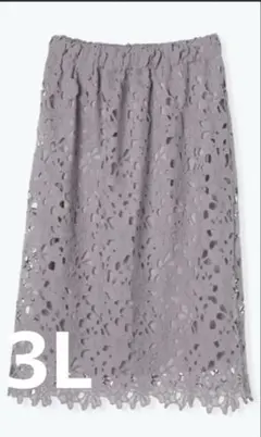 Re-J&SUPURE ケミカルレース　ナロースカート◆リジェイ&スプル