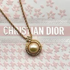 ✨美品✨ ディオール ネックレス ゴールド ライトストーン パール
