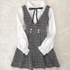 majoretty マジョレッティ　量産型　地雷　セットアップ　ツイード　ワンピ