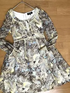 レディース　ペーズリー柄ワンピース