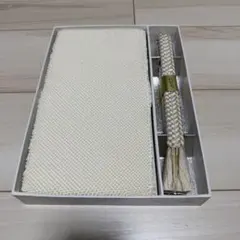 未使用 正絹 帯揚げ帯締めセット 白 留袖 礼装用