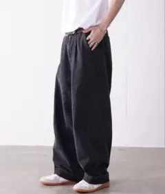 【INTER FACTORY】ワイドパンツ Lサイズ