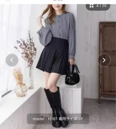 フレアパンツ　フリーサイズ　ブラック ブラウン 2色展開