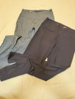 早い者勝ち*UNIQLO AIRism ヨガパンツ Lサイズ グレー 2本セット