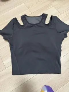 滝沢眞規子プロデュース グレー ヨガウェア カットアウトデザイン サイズ1