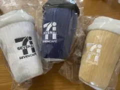 セブンイレブン ハッピーくじ　B賞　セブンカフェぬいぐるみチャーム　3点