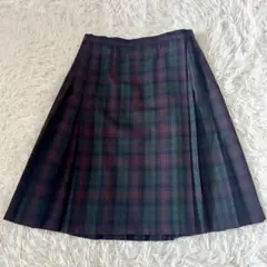 LAURA ASHLEY ローラアシュレイ　巻きスカート チェック柄36サイズ