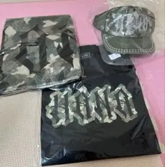 HANA Camo Big Tee L Big Towel CAP3点セット