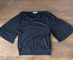 NATURAL BEAUTY BASIC ブラック カットソー Mサイズ