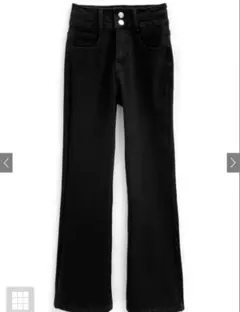 GRL ハイウエストセミフレアデニムパンツ[ks018]