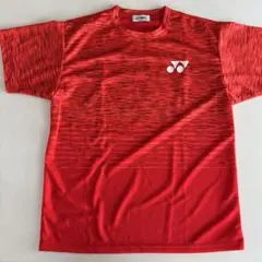 ヨネックス 赤 ストライプ シャツ JAPAN