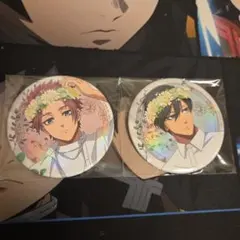 そ*。様 ブルーロック 糸師冴 糸師凛 Flower crown 75mm 缶バ