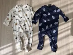 H&M ベビーパジャマ2点セット 長袖 カバーオール ロンパース