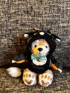 【激レア】ダッフィー ぬいぐるみバッジ 黒猫 ハロウィン 2014 ぬいバのサムネイル