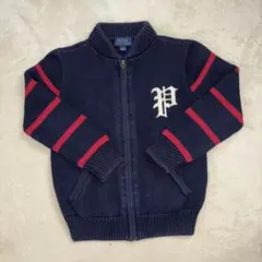 ラルフローレン キッズ　ジュニア　ニット　ジップアップ　セーター