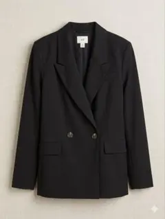 【美品】H&M ブラック テーラードジャケット XS