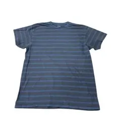 ボーダーTシャツ　半袖　ネイビー　インポート　古着　8fのサムネイル