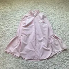 美品✨マディソンブルー シャツ 春服 ブラウス ベルスリーブ 綿