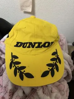 DUNLOP キャップ イエロー 刺繍ロゴ