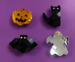 【スワロフスキー 】マグネット ハロウィン 4個セット