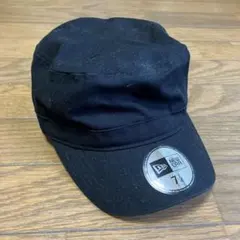 NEW ERA ブラック ワークキャップ 7 1/4