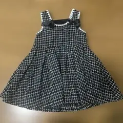 H&M キッズ ツイードワンピース ノースリーブ