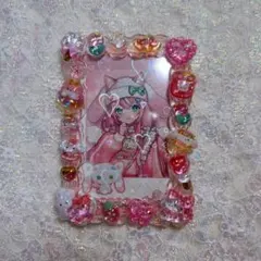 硬質トレカケース 高透明ホイップデコ ピンク クリア 平成女児