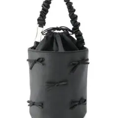 ジルスチュアート 黒 バッグ リボン 上品 大人 かわいい 通勤 推し活 清楚系