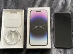 美品 iPhone 14 Pro 256GB ディープパープル SIMフリー