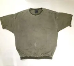 ZARA MAN ダメージ加工 スウェット カーキ XL