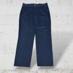 Lee タックパンツ ワイドパンツ 濃紺 ネイビー 36×32